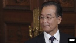 Primer ministro chino, Wen Jiabao, en Bruselas (Bélgica). China bloqueó el acceso a la web del diario "The New York Times".