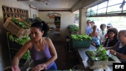 Mercado de cuentapropistas en Cuba. Archivo.