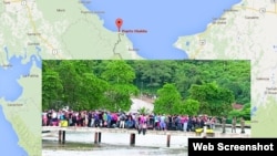 Cerca de 500 cubanos llegan a Puerto Obaldía, en Panamá, tras atravesar la selva colombiana.
