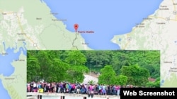 Cerca de 500 cubanos llegan a Puerto Obaldía, en Panamá, tras atravesar la selva colombiana.