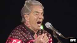 Foto de archivo de la cantante Chavela Vargas