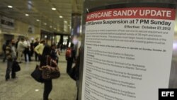 Preparativos para el paso de Sandy en New York