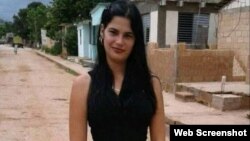 Sissi Abascal Zamora, la Dama de Blanco más joven de Cuba (Foto tomada de Facebook)