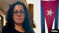 Camila Acosta, periodista independiente cubana. (Foto perfil de Twitter)