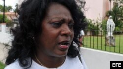 La líder de las Damas de Blanco, Berta Soler.