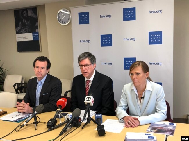 Conferencia de prensa de Human Rights Watch sobre la crisis de la salud en Venezuela. Foto Michelle Sagué.
