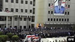 Funeral por el jefe de los servicios secretos de la Policía, general Wisam al Hasan, asesinado en un atentado con coche bomba en Beirut, Líbano.