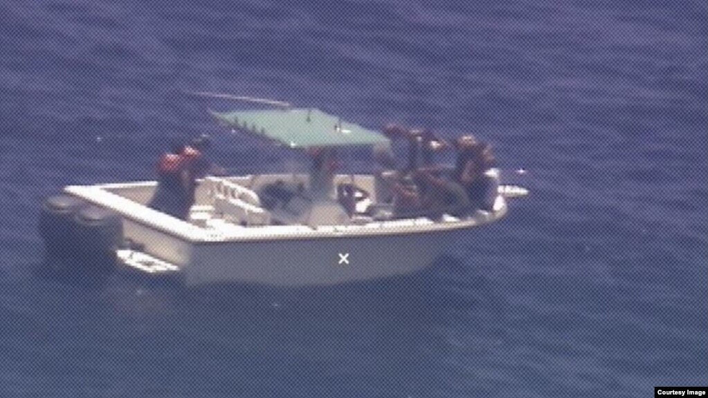 Detalles de la acción de la Guardia Costera de Estados Unidos para interceptar a 10 migrantes cubanos el lunes 20 de mayo de 2019. (Courtesy USCG).