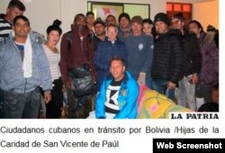 Decenas de cubanos han sido asistidos por religiosas bolivianas en la frontera con Chile.