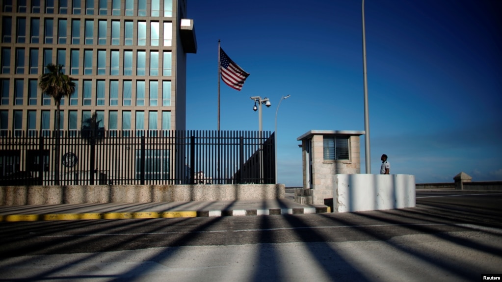La Embajada de EEUU en La Habana. 