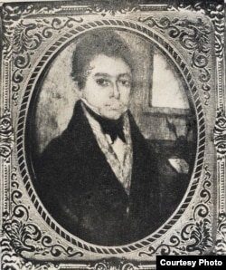 José María Heredia, primer retrato suyo que se conserva (1823).