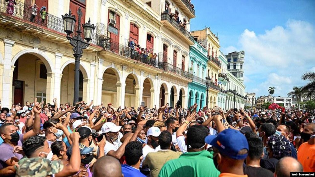 Observatorio Cubano de Conflictos destaca masividad de protestas en la isla en su informe de julio. (Foto OCC)