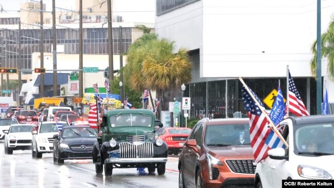 Caravana por la Libertad y la Democracia en Miami.