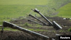 Artillería de Armenia en Nagorno Karabaj. Foto Archivo