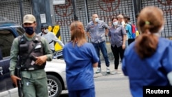 Trabajadores de las salud en Caracas. REUTERS/Manaure Quintero