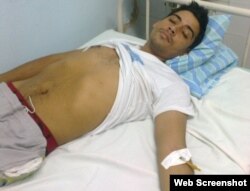Carlos Amel Oliva pasó 28 días en huelga de hambre.