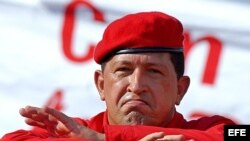 Presidente socialista de Venezuela Hugo Chávez