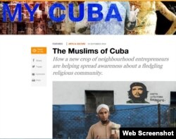 Encabezado del reportaje de la serie My Cuba sobre los musulmanes en la isla. (Captura de imagen/Al Jazeera)