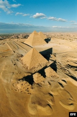 Las Pirámides de Giza en El Cairo, Egipto