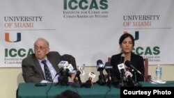 Rosa María Payá en Conferencia de Prensa UM Miami ICCAS