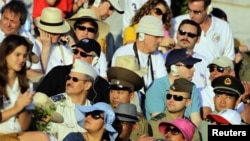Invitados extranjeros al desfile del 1ro de Mayo.