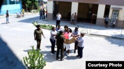 Berta Soler detenida salir a la calle el pasado domingo 11 de junio en la barriada de Lawton, Habana