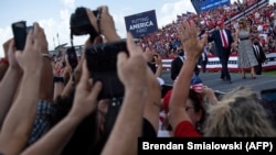 Campaña de Donald Trump en Tampa, Florida, el 29 de octubre de 2020. (Brendan Smialowski / AFP).