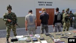 Elementos del ELN relacionados con el secuestro de un canadiense en una zona minera, capturados por el Ejército.