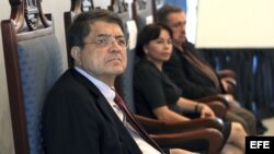 Sergio Ramírez en la presentación de su libro