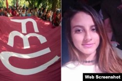 La estudiante de periodismo Karla María Pérez González fue expulsada de la universidad por sus vinculos con el movimiento opositor Somos+.