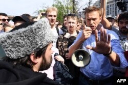 El líder de las protestas Alexei Navalny.