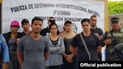 Nueve cubanos capturados en Honduras.
