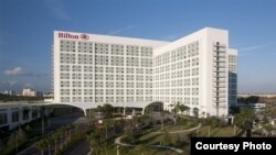 Hotel de la cadena Hilton en Orlando, Florida, EEUU.
