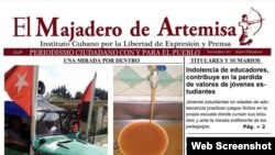"El Majadero de Artemisa" (segmento de una publicación en el último boletín).