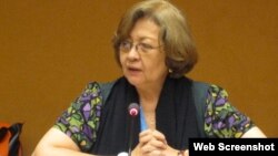 Virginia Dandan, experta de ONU sobre Derechos Humanos y Solidaridad Internacional. 