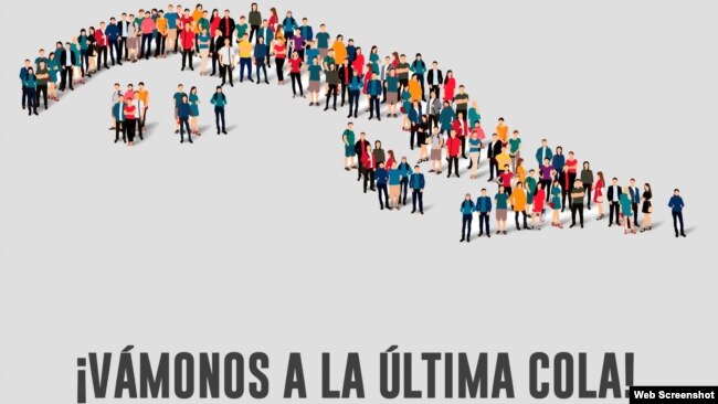 Imagen de la iniciativa "La cola de la Libertad".