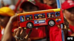 Seguidores del presidente encargado de Venezuela Nicolás Maduro.
