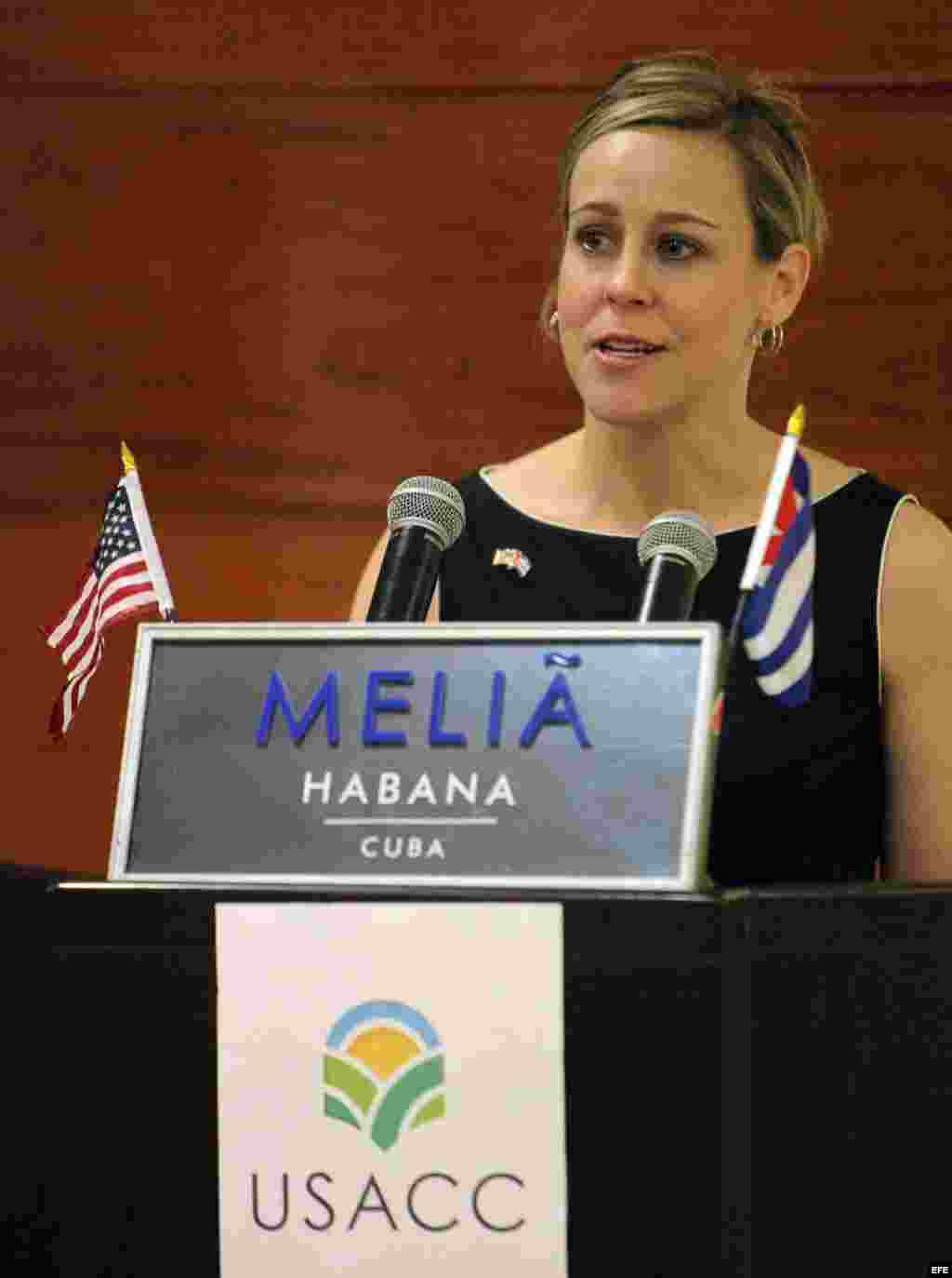 La presidenta de la "Coalición Agrícola de EE.UU. por Cuba", Devry Boughner.