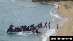 cubanos arribando a las costas de Isla de Mona, en Puerto Rico