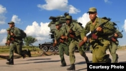 A correr: Los últimos ejercicios militares Bastión tuvieron lugar en Cuba en 2013.