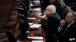 El representante de Juan Guaidó durante su primera intervención ante el Consejo Permanente de la OEA.