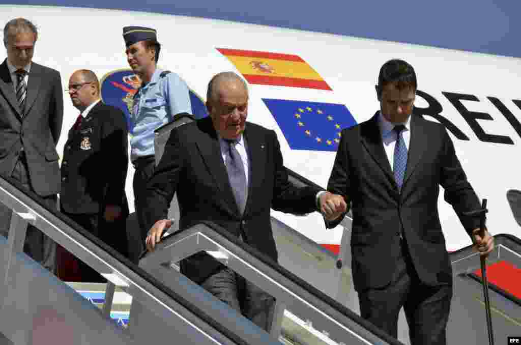 El rey emérito de España llega a Cuba para el funeral de Fidel Castro