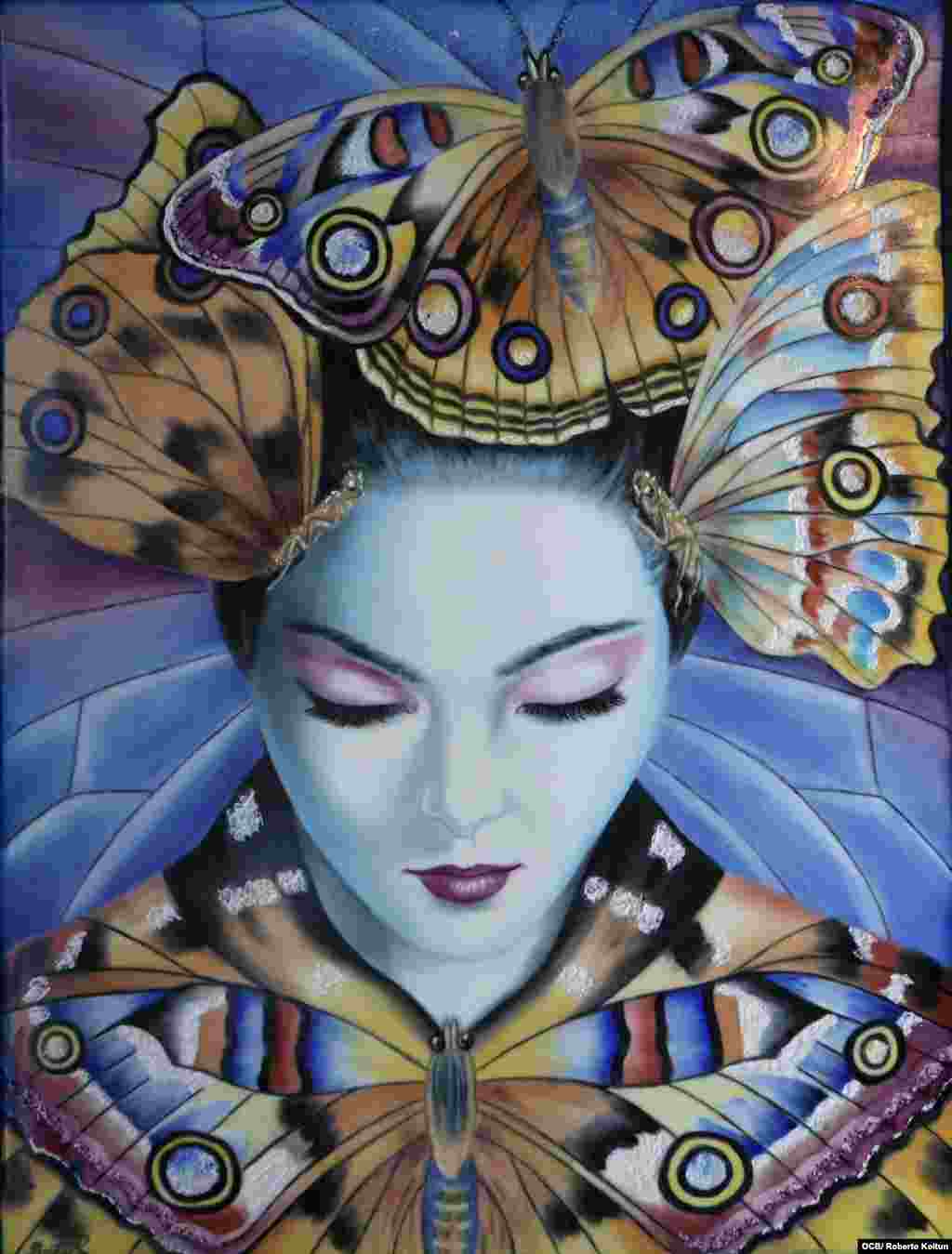 Madam Butterfly - Opera japonesa, con texturas y arenas silicas. Foto: Roberto Koltún, OCB Staff