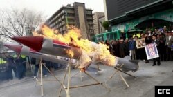 Protestas en Corea del Sur por los ensayos de su vecino