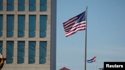 Vista de la Embajada de EEUU en La Habana. REUTERS/Alexandre Meneghini.
