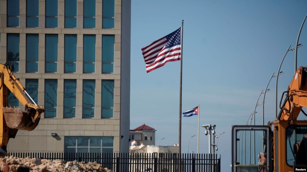 Vista de la Embajada de EEUU en La Habana. REUTERS/Alexandre Meneghini
