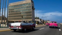 Vista de la embajada de EEUU en La Habana. (AP Foto/Desmond Boylan, File)