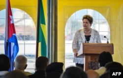 Dilma Rousseff en el discurso inaugural de Mariel: “En esta primera fase, nosotros financiamos, a través del BNDES, $802 millones de dólares estadounidenses en bienes y servicios”