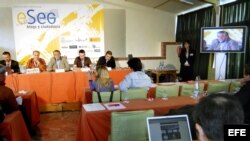 Vista de la sesión de trabajo "Periodismo digital y periodismo ciudadano", dentro de las jornadas "Blogs y ciudadania".