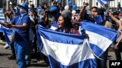 Protestas estudiantiles en Nicaragua, en marzo del 2019. (Maynor Valenzuela / AFP).